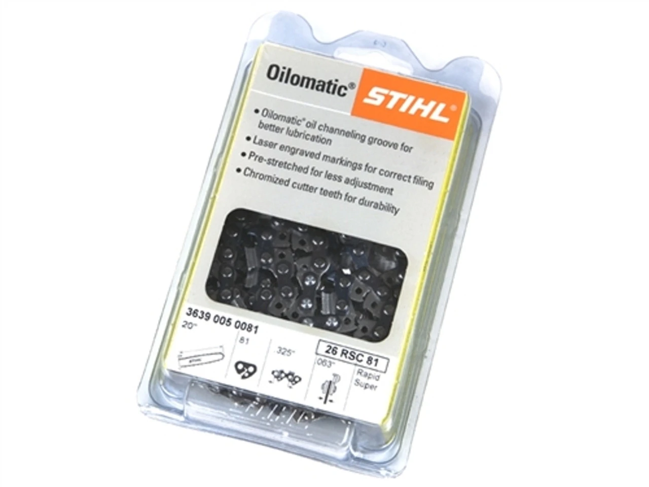 Stihl 20" Oilomatic Chainsaw Chain (26RSC 81 Drive Links)