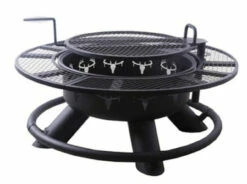 Fire Pit With Deer Design
