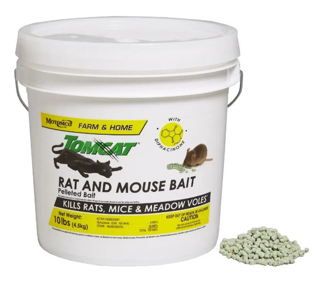 Tomcat Bulk Rat & Mouse Bait Pellets- 10lb