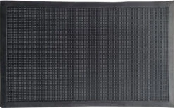 Direct Home Rugged Black Outdoor Pin Mat, 18x30