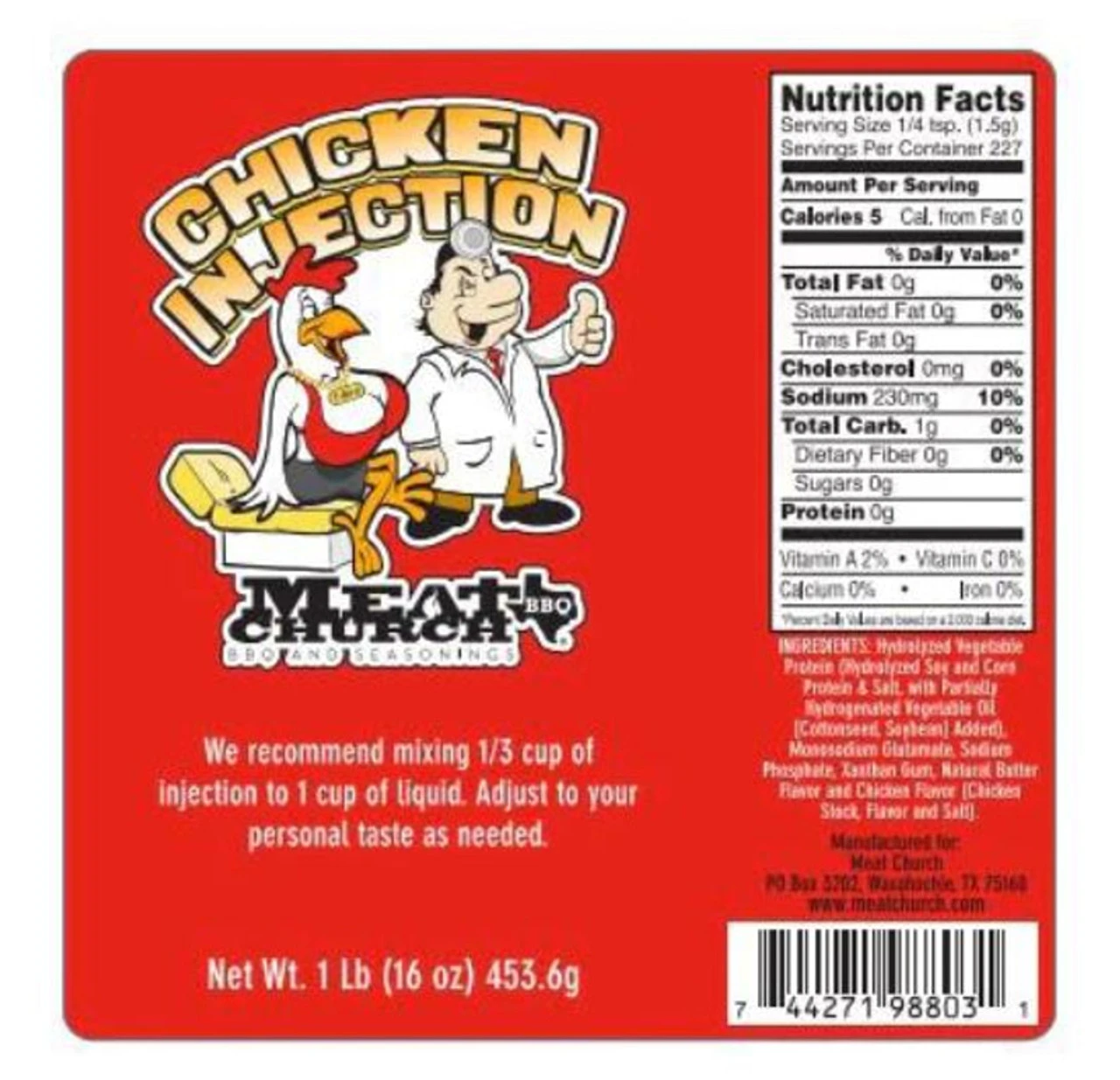 Meat Church T-Birds Chicken Injection 1 Lb Resealable Bag - Image 2