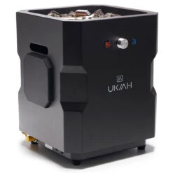 Ukiah Tailgater II Battery Powered Propane Gas Square Portable Fire Pit With 2.1 Bluetooth Speaker