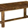 Jack Post Northwoods Log Rectangular Wood Coffee Table