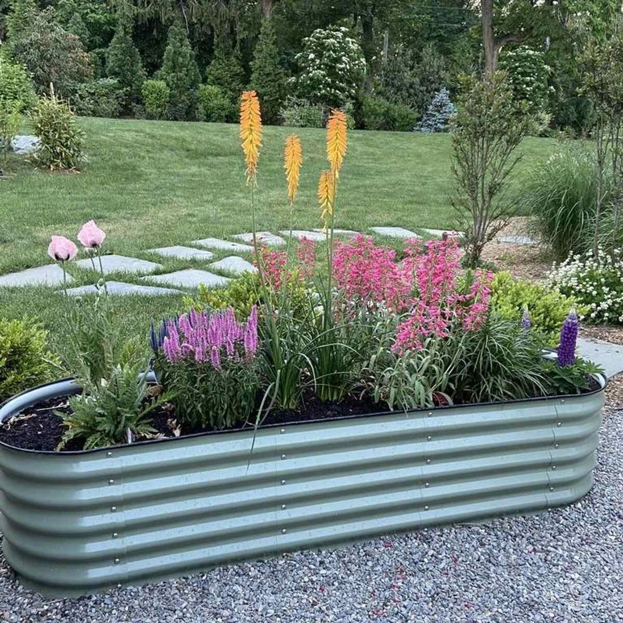 Vego Garden 17" Tall 6-In-1Modular Metal Raised Garden Bed Kit - Image 4